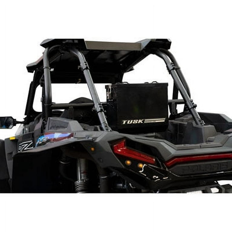 Tusk UTV Quick Release Cargo System- Bed Mounted Large Box Black For  POLARIS RZR XP 1000 Ride Command Edition 2018-2019