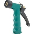 thumbnail image 4 of Gilmour 857102 Garden Hose Nozzle Watering Spray Durable Metal Construction Threaded Tip Insulated Grip For Hot Cold Water Flow Control Dial Rear Trigger Lifetime Warranty Green, 12-Pack, 4 of 9