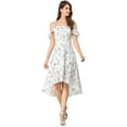 thumbnail image 3 of INSPIRE CHIC Women's Spaghatti Straps Ruffled a-Line Midi Floral Dress, 3 of 6