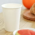 100 Pcs 7Oz Disposable Paper Cups, Hot and Cold Beverage Drinking Cup ...