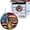 A, variant on Patriotic Acrylic Suncatcher Puzzle USA 250th Anniversary Stained Glass Red White Blue Ornament 4th of July Light Catcher with American Flag Design for Window Wall Independence Day Memorial Day