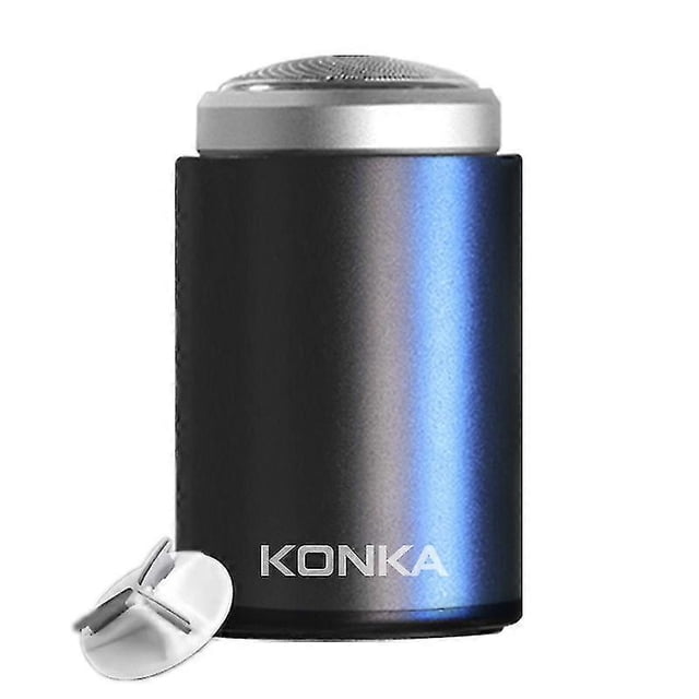 2025 KONKA Mini Portable Razor Outdoor Waterproof Men Razor Black+1 Knife Head
