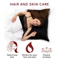 thumbnail image 4 of Mellanni Mulberry Silk Collection 19 Momme Black Silk Pillowcase, Gift Box, Body 20"x54", 4 of 7