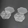 thumbnail image 4 of Caja organizadora de plástico transparente con 7 rejillas para joyería, cuentas artesanales, caja de almacenamiento integrada, 2 uds., 4 of 8