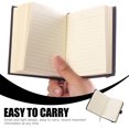 thumbnail image 3 of HAMPPLIES 2Pcs Pocket Notebook Imitation Black Small Notepad Users Back to School, 3 of 7