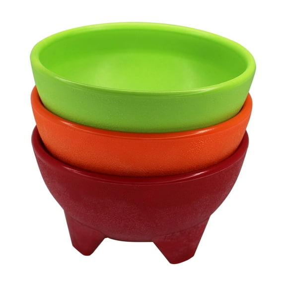 IMUSA 3pc 10oz Salsa Dish Set, Orange/Green/Red