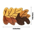 thumbnail image 3 of Welcome Fall Front Door Mat Thanksgiving Maple Leaf Pumpkin Decorative Doormat Non Slip Washable Large Floor Carpet Low Profile Area Mat for Front Door Porch Entry, 3 of 5