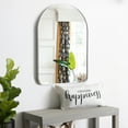 thumbnail image 4 of MAYEERTY 36" x 24" Arched Bathroom Wall Mirror Modern Mirror for Vanity, Bottom Rounded Corner, Silver, 4 of 7