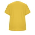 thumbnail image 5 of Womens Summer Tops Spring Short Sleeve Shirts, ZHUGeLI Womens Fashion Short Sleeve Out Blouse Funny V-Neck T-Shirt, 5 of 7