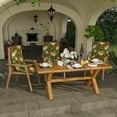 thumbnail image 2 of Jordan Manufacturing 45" x 22" Acadia Bordeaux Red Tropical Rectangular Outdoor Chair Cushion with Ties and Hanger Loop, 2 of 13