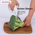thumbnail image 4 of Kitchen Scissors: Heavy-Duty Poultry Shears That Effortlessly Cut Through Bones, Fish, Veggies & Nuts. Crafted from 3Cr13 Stainless Steel. (All-Purpose Scissors, Kitchen Shears), 4 of 4