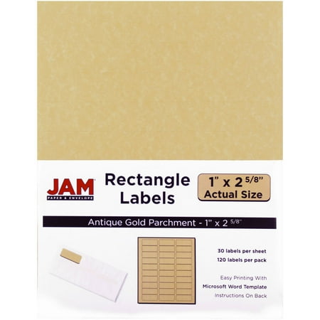 jam paper mailing address labels small 1 x 2 5 8 antique gold