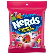 Nerds Gummy Clusters Candy, Rainbow, 5 oz
