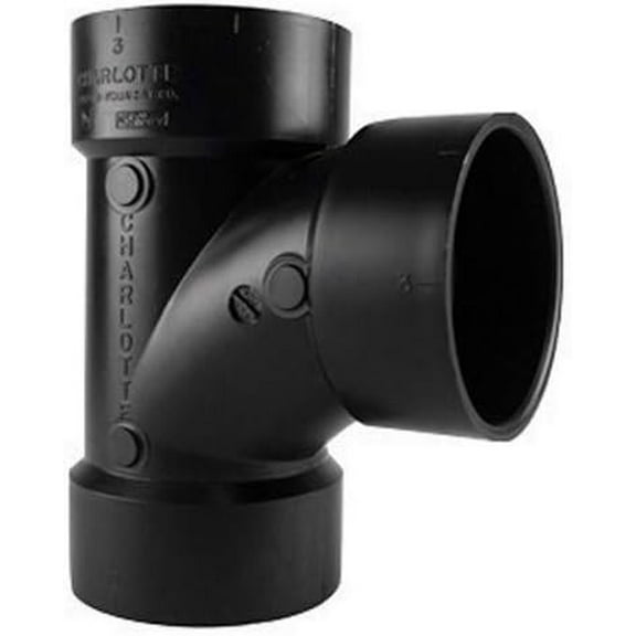 Charlotte Pipe Sanitary Tee Abs/Dwv 1-1/2 " Black