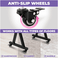 thumbnail image 4 of Liquid Stands Keyboard Stand Caster Wheels Set of 4 Replacement Locking Heavy Duty Wheels with Brake - Piano Stand Parts and Accessories, 4 of 6