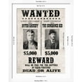thumbnail image 4 of Art.com Butch Cassidy and The Sundance Kid Wanted Art Print, White Frame Wall Art, 32" x 40", 4 of 4