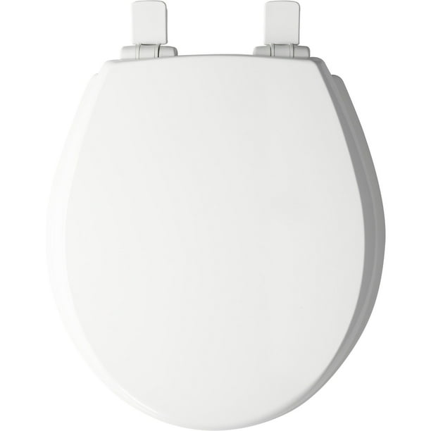Mayfair Slow Close Round White Molded Wood Toilet Seat