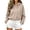 Beige, variant on Breezora Women's Short Zip Up Hoodie Slim Fit Long Sleeve Casual Cropped Cardigan Sweatshirt