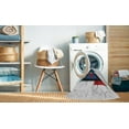 thumbnail image 2 of Ahgly Company Machine Washable Indoor Round Transitional White Smoke Area Rugs, 5' Round, 2 of 7