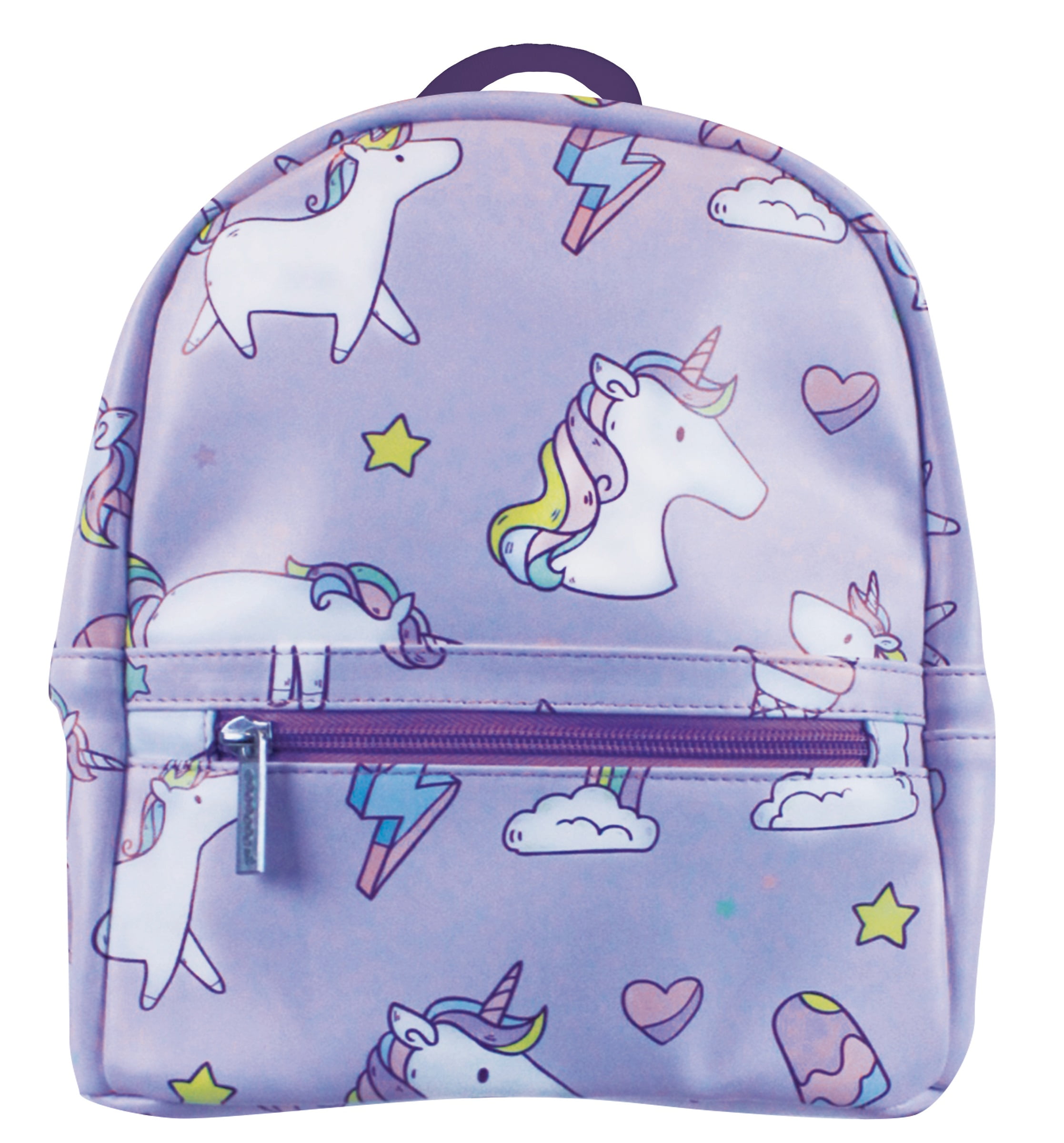 iscream 'Tie Dye Hearts' Deluxe Knapsack Style 16.5 x 13 Backpack for School and Travel 