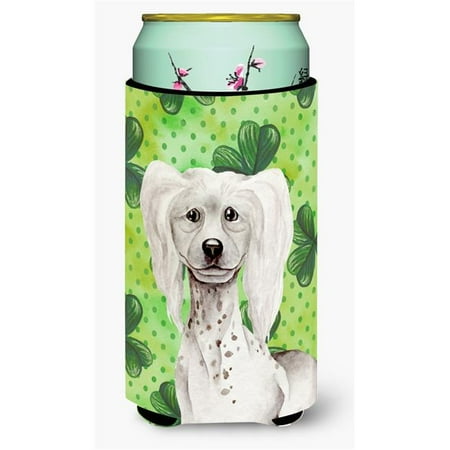 

Chinese Crested Shamrocks Tall Boy Beverage Insulator Hugger