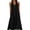 Black, variant on Eawtki Women's Halter Neck V Neck Midi Dress Button Decor With Pockets Loose Fit Casual Dress For Summer Beach Vacation