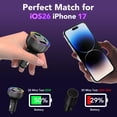 thumbnail image 2 of 85W 4-Port Super Fast Type C Car Charger USB C Compatible iPhone 17/Air/16/15 Pro Max Samsung Galaxy S25 S24 S23 S22 S21 Ultra, Car Phone Adapter Accessories for Men Women, 3FT USB-C Cable, 2 of 11