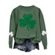 thumbnail image 3 of Gibobby Divertidas Sudaderas Sudadera con estampado de amor de cuatro del día para mujer Top informal de manga larga verde con cuello redondo (Verde, L), 3 of 4