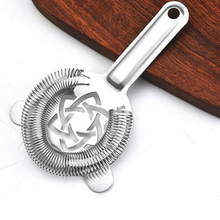 

Cocktail Strainer for Drinks Short Handle Mixed Drinks Filter Food Grade Stainless Steel for Home Kitchen