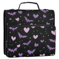 thumbnail image 2 of ALAZA Zipper Binder Hearts Bats 3 Ring Trapper Keeper File Folder Organizer Bag, 2 of 8