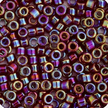 Miyuki Delica 11/0 RD - Dark Brown Currant Opaque AB - 5.2GVIAL of Japanese Glass Beads