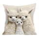 thumbnail image 2 of Funda de almohada con estampado de animales bonitos para sofá, sala de estar, cojín decorativo, funda de cojín de poliéster con bordado falso, funda de almohada estampada, 2 of 6