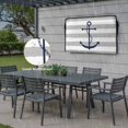 thumbnail image 6 of Outdoor TV Cover 52x30x4.5in, Nautical Blue Anchor White Grey Stripe Weatherproof TV Screen Protector with Zipper, Summer Marine Style Outside Television Cover Fits Up to 52-55", 6 of 9