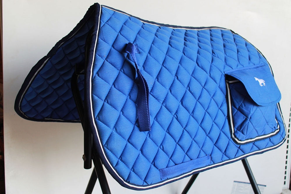 HORSE ENGLISH CONTOURED SADDLE PAD GEL NEOPRENE Tack Riding Yellow 72F19