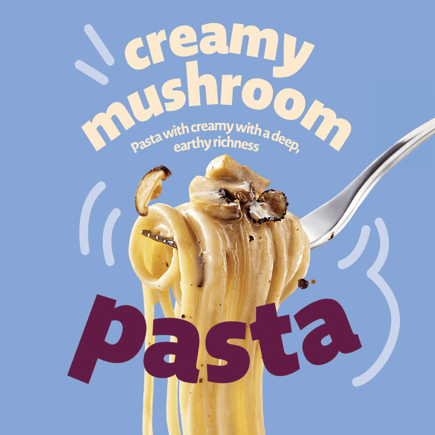 Tangle Creamy Mushroom Flavor Instant Pasta with No Artificial Ingredients, 4-Pack, 3.70 oz