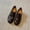 Brown, variant on Wensltd Casual Low Heel Loafers for Women Black Trendy Shallow Mouth Loafers Thick Sole Work Shoes