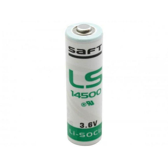 Saft SAFT-LS14500-BA-AA AA 2450mAh 3.6V Lithium Thionyl Chloride Button Top Battery