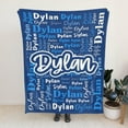 thumbnail image 4 of Custom Blanket with Name Personalized Blankets for Kids Adult Boys Girls Flannel Monogrammed Customized Blankets Throw (40''''x50''''), 4 of 6