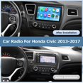 thumbnail image 4 of Radio de coche Leadfan para Honda Civic 2013-2017 con pantalla inalámbrica Carplay Android Auto GPS, 4 of 8