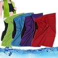 thumbnail image 1 of Pieza Toalla de enfriamiento Toalla de Fitness Toalla de enfriamiento para enfriamiento instantáneo con 4 Bolsas Impermeables Toalla Deportiva de Microfibra para Acampar Senderismo Yoga Golf Viajes, 1 of 6