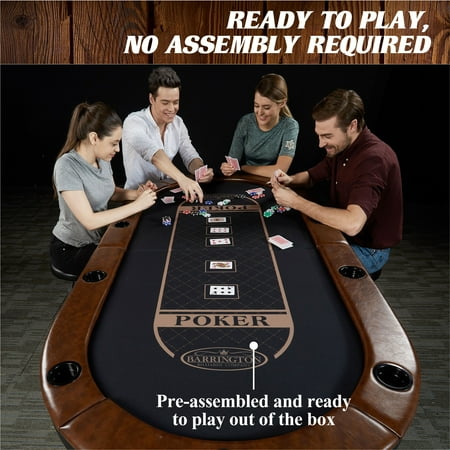 Barrington - Premium Texas Hold'em 10-Player Poker Table