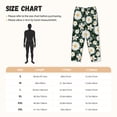 thumbnail image 3 of Balery White Daisies and Bee Pantalones de pijama para mujer, pijamas ultraligeros, pantalones de estar por casa-Medium, 3 of 6