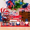 thumbnail image 6 of 250Th Anniversary 4Th Of July American Flag Red, White Blue Wood Tabletop Decorations Independence Day Signs Declaration Patriotic Desk Ornament Table Centerpiece Home Room Party Decor, 6 of 6