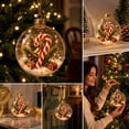 thumbnail image 5 of Lighted Christmas Ball Ornaments Battery Operated LED Glowing Xmas Tree Baubles For Holiday Window Ceiling Decor, 5 of 8
