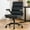 Black, variant on TMV Executive Leather Office Chair with Retractable Footrest - Ergonomic Reclining Desk Chair for Executive Desk, Vanity Desk & Home Office,White