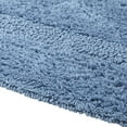 thumbnail image 5 of Better Trends Round Bath Mat 30" Diameter Elegant Reversible Bath Rug, Extra Soft Cotton for Ultimate Comfort, Absorbent, Ideal for Half Baths and Powder Rooms, (Dark Blue) Lux Collection, 5 of 6