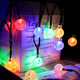 thumbnail image 2 of Cadena de luces LED solares para exteriores, luz pequeña impermeable, luz de estrella, luz de jardín para exteriores, linterna de camping, 2 of 6