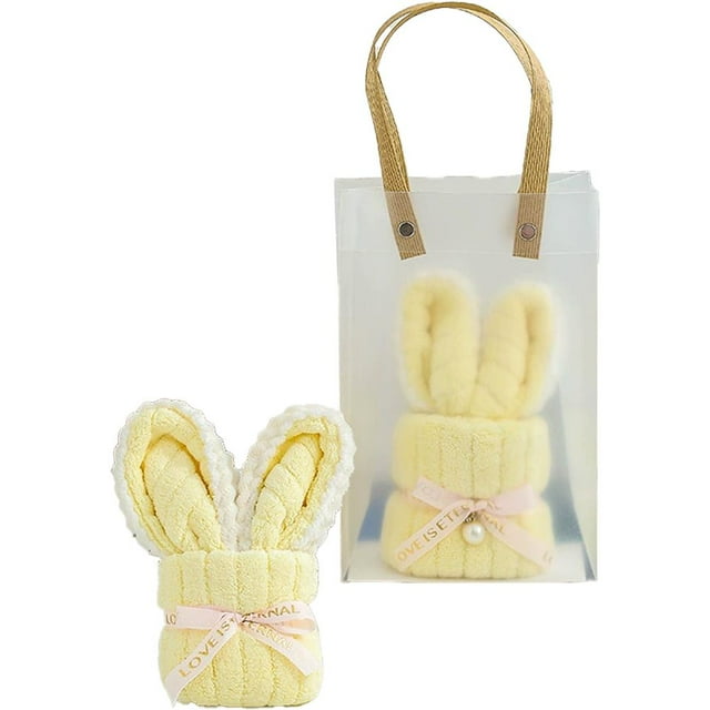 Serviette en Molleton Corail Doux avec Motif de Lapin pour un Séchage Rapide à la Maison