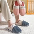 thumbnail image 3 of Men's Women's Soft Comfortable Cotton Slippers for Winter Indoor Home Guest Walking, 3 of 8