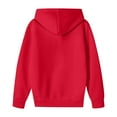 thumbnail image 5 of Abcomgle Girls Hoodies Size 10-12 Cute Hooded Girls Sweatshirt Trendy Long Sleeve Pullover Sweatshirts for Girls Aesthetic Winter Shirt for Teen Girls,8-9 Years Red, 5 of 5
